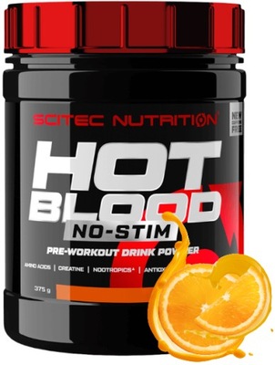 PRZEDTRENINGÓWKA SCITEC HOT BLOOD NO STIM 375G ORANGE