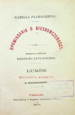 Opowiadanie o nieskończoności 1874r.