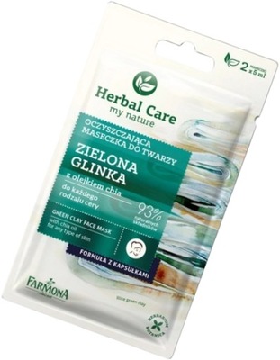 Herbal Care Maseczka oczyszczająca Zielona Glinka