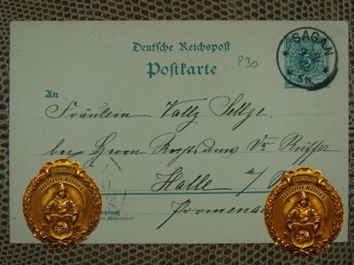 1893 Sagan=D.R.Postkarte H8259