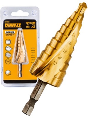 Wiertło stopniowe metalu 14-25mm hex DeWALT DT5030