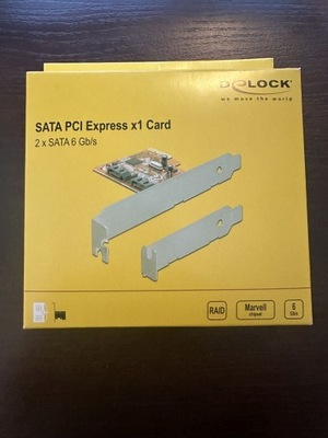 Delock 2 port SATA PCI Express Card with RAID 0,1