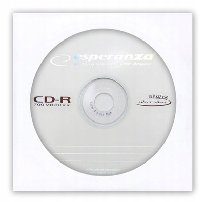CD-R ESPERANZA SILVER 700MB/80MIN. KOPERTA