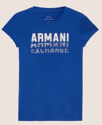 Armani Exchange t-shirt 6ZYTCM YJC7Z 1557 kobaltowy S