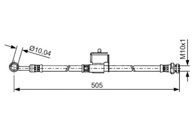BOSCH ПАТРУБОК ТОРМОЗНОЙ HYUNDAI ACCENT III 1.5 CRD