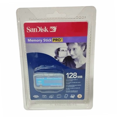 KARTA PAMIĘCI SANDISK MEMORY STICK PRO 128 MB NOWA