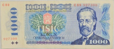 13.xx.Czechosłowacja, 1 000 Koron 1985, St.3+