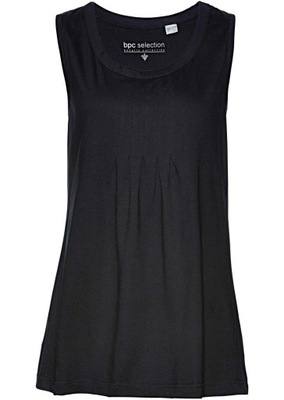 2E1B10 BONPRIX TOP BAWEŁNIANY CZARNY 36/38