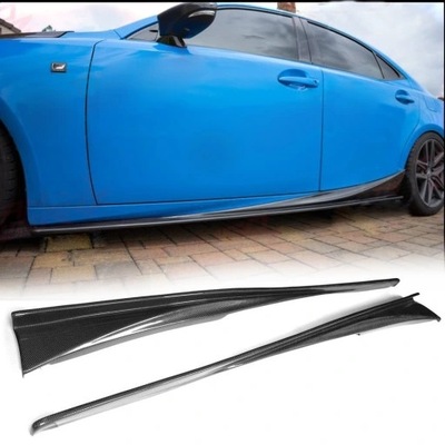 CARBÓN SPOILERS BRIDAS DE UMBRALES LEXUS IS250 IS350 BASE/F SPORT 2013-2020  