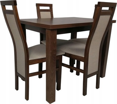 zestaw stół 120x80 4 krzesła Asti