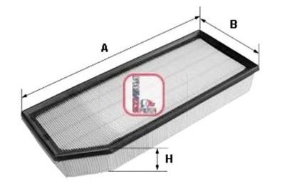 FILTRO AIRE VOLVO XC70 XC90 I 2.4D-3.2 09.02-0  