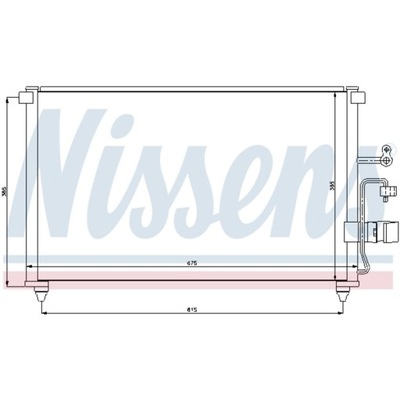 NISSENS NIS 94639 RADUADOR DE ACONDICIONADOR EVANDA;  