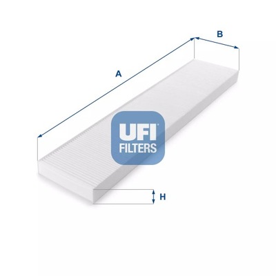 FILTR, VENTILACIÓN PRZESTRZENI PASAZERSKIEJ UFI 53.017.00  