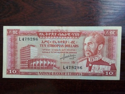 Banknot 10 dolarów Etiopia