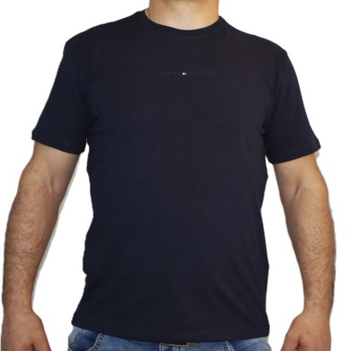 Tommy Hilfiger Koszulka T-shirt granatowy new model M ESSENTIAL