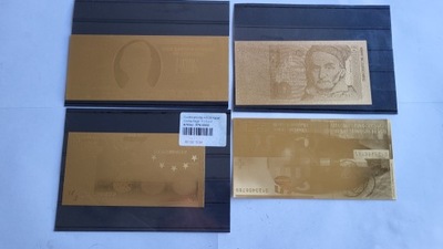 BANKNOTY 5 DOLAR 10 EURO 10 MAREK 50 FRANKÓW GOLD