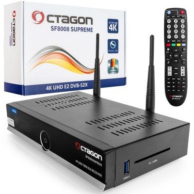 Dekoder OCTAGON SF8008 V3 SUPREME TWIN TUNER Linux Enigma2 OpenATV OSCAM