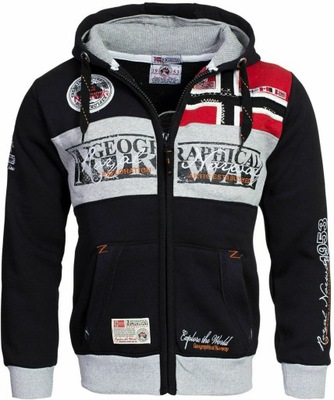 Geographical Norway Sweatshirt Flyer Hoodie Black Man