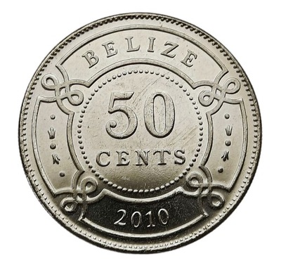 BELIZE 50 CENTS 2010 MENNICZA