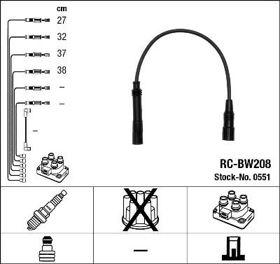 RC-BW208/NGK ACCIONAMIENTO WYS. NAP. BMW NGK  