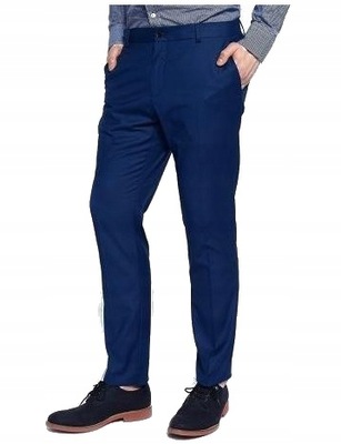 SELECTED Homme Royal Blue Niebieskie Spodnie 30/34