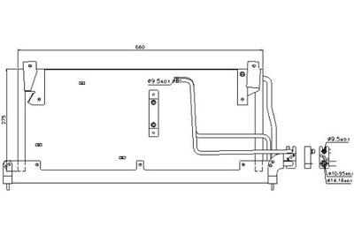 Конденсатор кондиціонера chevrolet corsa opel combo фото №1