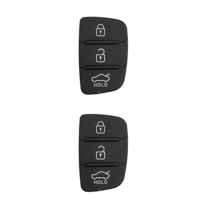 Rubber Pad 3 Buttons Flip Car Remote Key Shell for Hyundai I30 i35 i~50869 