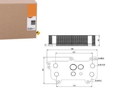 Nrf31171 радиатор масла vw 2,5tdi t5 фото №1