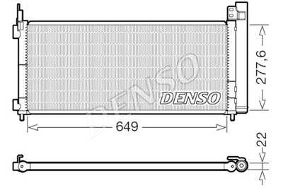 DENSO CONDENSADOR LEXUS NX 14-  