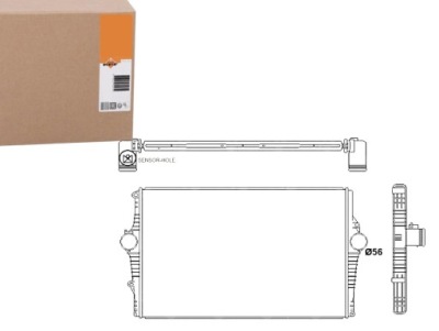 Nrf 30249 радиатор воздуха наддувочный фото №1