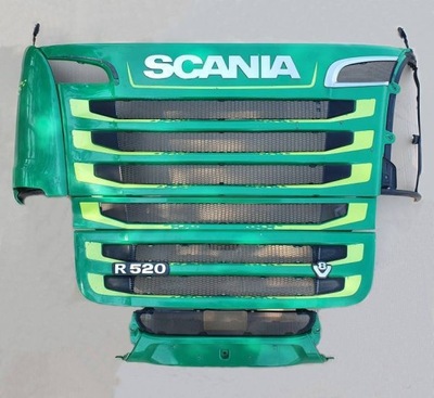 Scania r xpi v8 перед капот решётка радиатора решётка радиатора каркас фото №1