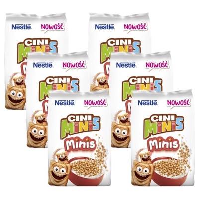 Nestlé Cini Minis Minis Zbożowe kuleczki o smaku cynamonowym 6x 400 g