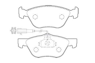 VALEO ZAPATAS DE FRENADO FIAT MAREA 2.0 20V 96- CON CZUJ.  