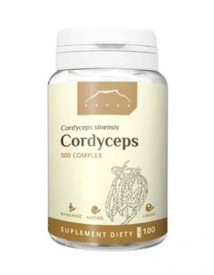 Kordyceps 100 kapsułek 500 mg Cordyceps sinensis