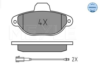 PADS HAM. FIAT P. 500 1,2 07-  