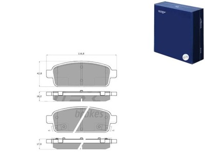 КОЛОДКИ ТОРМОЗНЫЕ OPEL ASTRA J 09-15 ЗАД TOMEX BRAKES