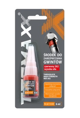 КЛЕЙ DO GWINTÓW 6ML ЧЕРВОНИЙ ПОТУЖНИЙ /TECHMAXX/