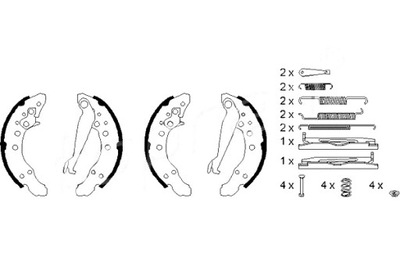TOPRAN КОЛОДКИ ТОРМОЗНЫЕ КОМПЛЕКТ