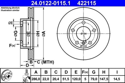 2X ДИСК ГАЛЬМІВНИЙ BMW ПЕРЕД E36 92-/E46 316-320 24.0122-0115.1