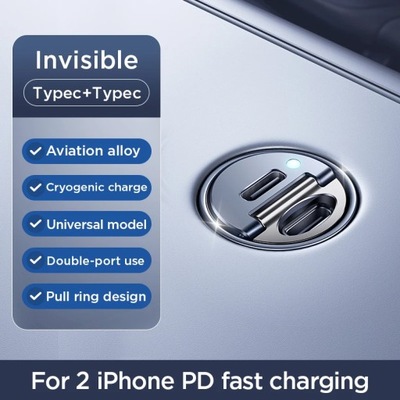 USB C Car Charger for iPhone 15 30W 2 Ports Fast Charginig Mini