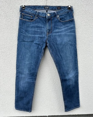 Armani Jeans W32 granatowe spodnie jeansowe J06 slim