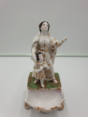Kropielnica Figurka z porcelany Maryja z Jezusem