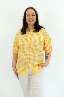 Koszula w Żółtą Kratę Damska UNI