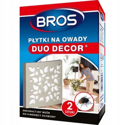 BROS PŁYTKI NA OWADY DUO-DECOR 2szt.