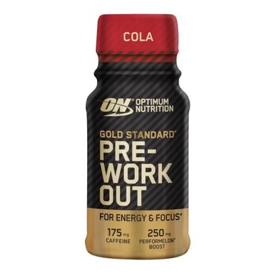 Shot Przedtreningowy Optimum Nutrition Gold Standard Cola Energia Siła 60ml