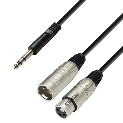 Adam Hall K3 YVMF 0300 - Audio Cable 6.3 mm Jack S