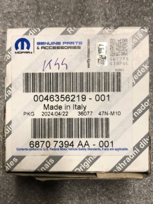 Заглушка вала распределительного вала alfa romeo alfa romeo stelvio 2.2 mjet 46356219 фото №1