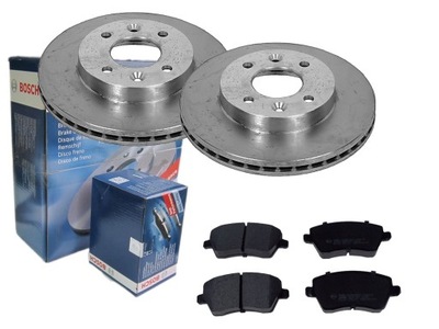 Тормозные диски тормозные колодки bosch перед renault thalia ii 238 фото №1
