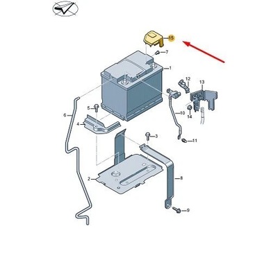 Audi q3 f3 крышка аккумулятор 5qf971813 фото №1