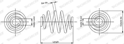 MONROE SP3514 RESORTE SUSPENSIONES  